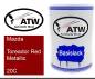 Preview: Mazda, Toreador Red Metallic, 20C: 500ml Lackdose, von ATW Autoteile West.